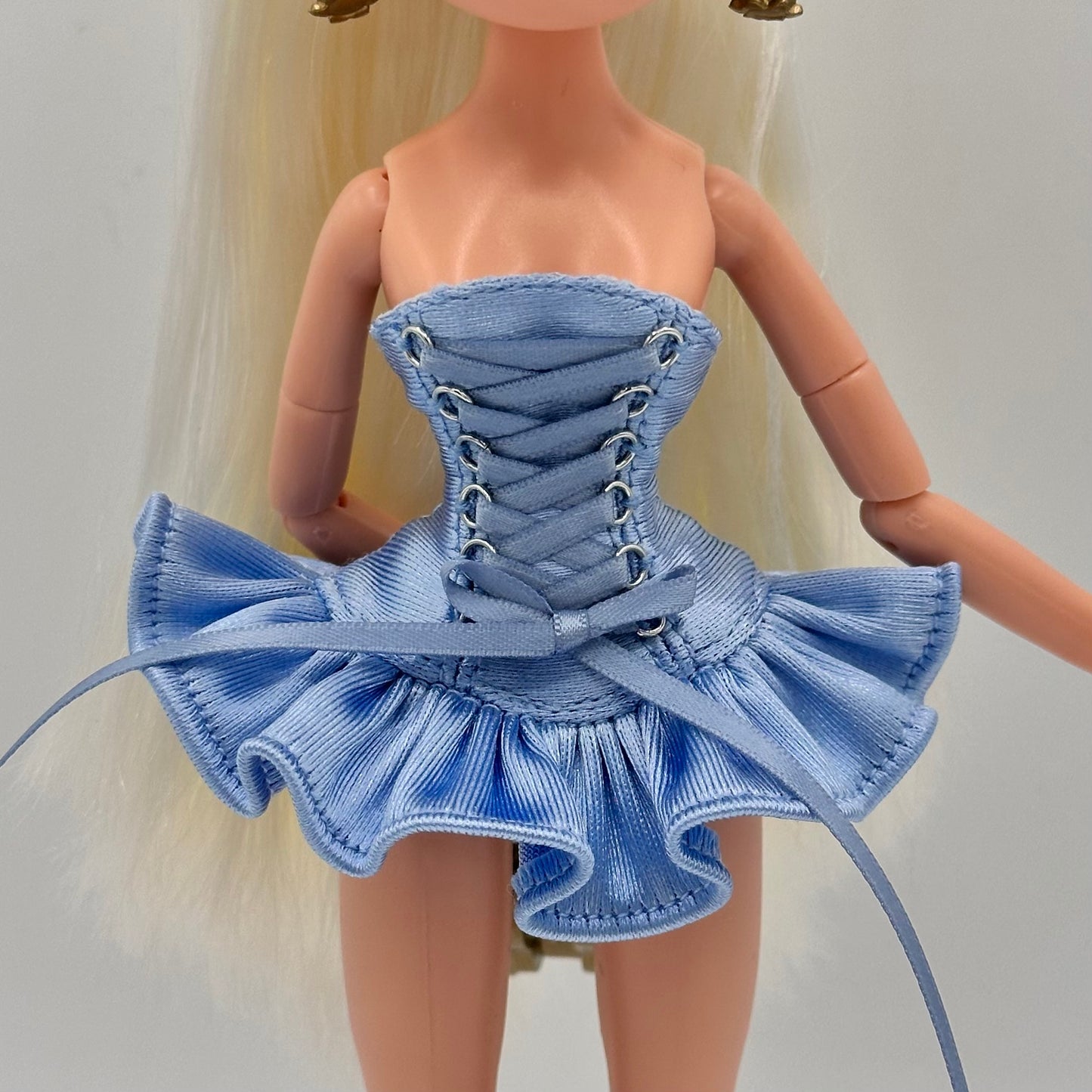 Ruffle Lace up dress