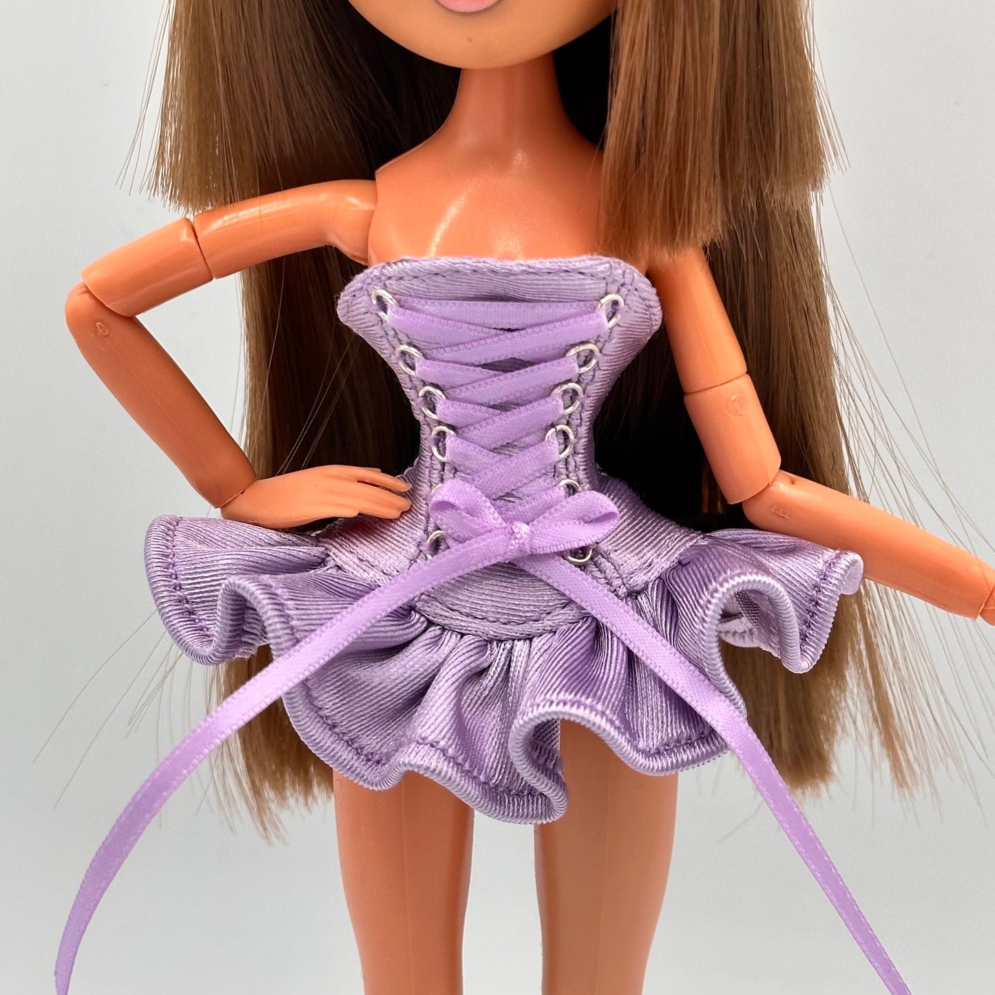 Ruffle Lace up dress