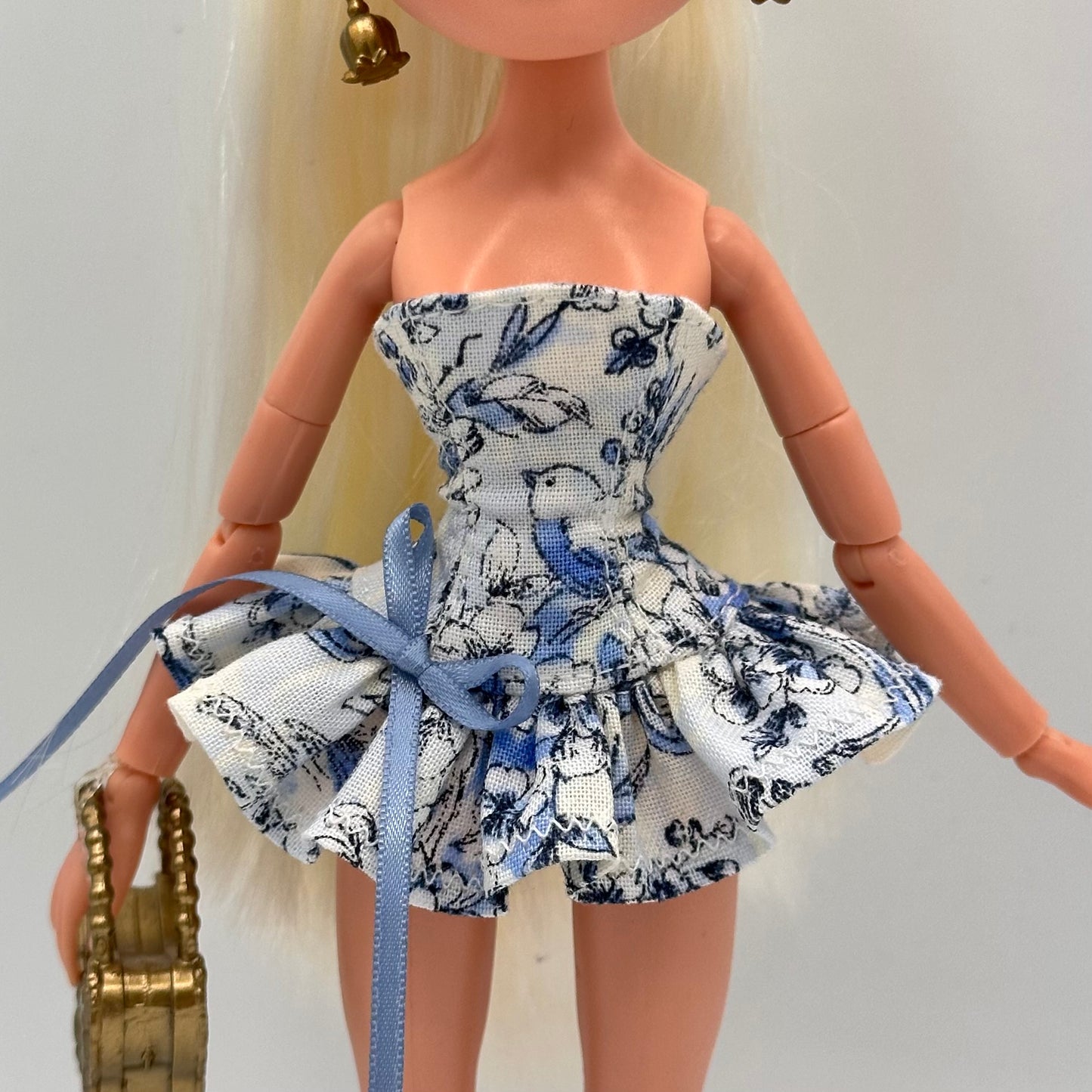 Blue floral dress