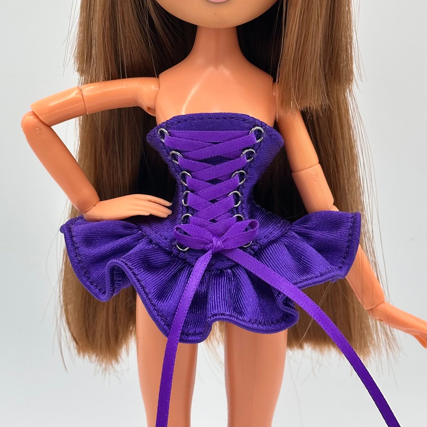 Ruffle Lace up dress