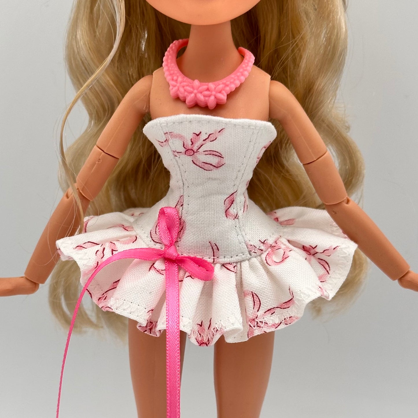 Pink bow dress