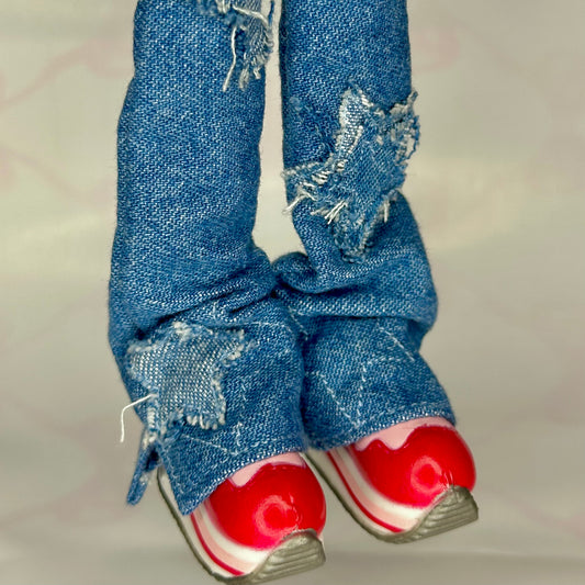 Distressed star jeans⭐️