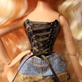 Cheetah lace up corset